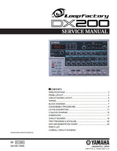 Load image into Gallery viewer, YAMAHA DX200 SERVICE MANUAL BOOK IN ENGLISH LOOP FACTORY
