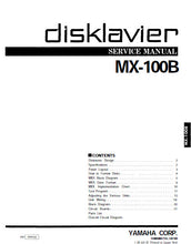 Load image into Gallery viewer, YAMAHA MX-100B SERVICE MANUAL BOOK IN ENGLISH DISKLAVIER PIANO
