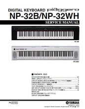 Load image into Gallery viewer, YAMAHA NP-32B NP-32WH SERVICE MANUAL BOOK IN ENGLISH DIGITAL KEYBOARD
