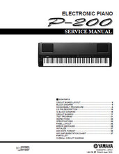 Load image into Gallery viewer, YAMAHA P-200 SERVICE MANUAL BOOK IN ENGLISH ELECTRONIC PIANO
