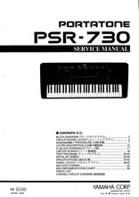 Load image into Gallery viewer, YAMAHA PSR-730 SERVICE MANUAL BOOK IN ENGLISH PORTATONE KEYBOARD
