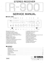 Load image into Gallery viewer, YAMAHA R-900 SERVICE MANUAL BOOK IN ENGLISH STEREO RECEIVER
