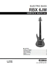 Load image into Gallery viewer, YAMAHA RBX6JM SERVICE MANUAL BOOK IN ENGLISH ELECTRIC BASS
