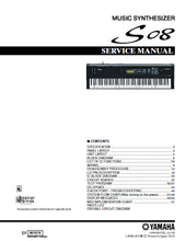 Load image into Gallery viewer, YAMAHA S08 SERVICE MANUAL BOOK IN ENGLISH MUSIC SYNTHESIZER
