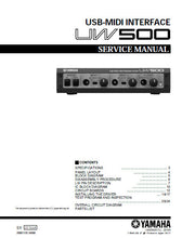 Load image into Gallery viewer, YAMAHA UW500 SERVICE MANUAL BOOK IN ENGLISH USB-MIDI INTERFACE
